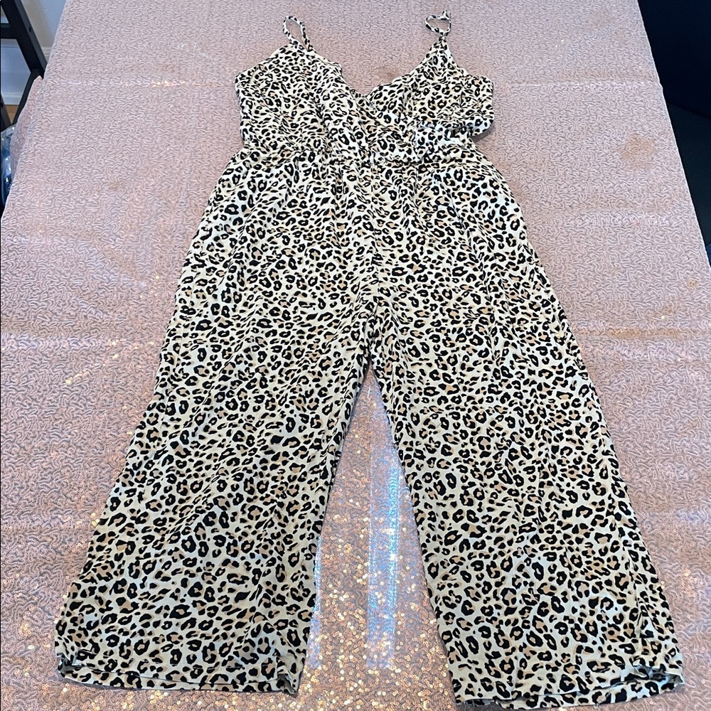 UK2LA Leopard Print Jumpsuit